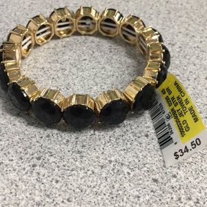 NWT Charter Club Black & Gold Bracelet